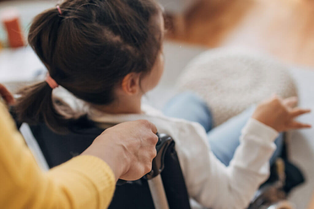girl in wheelchair