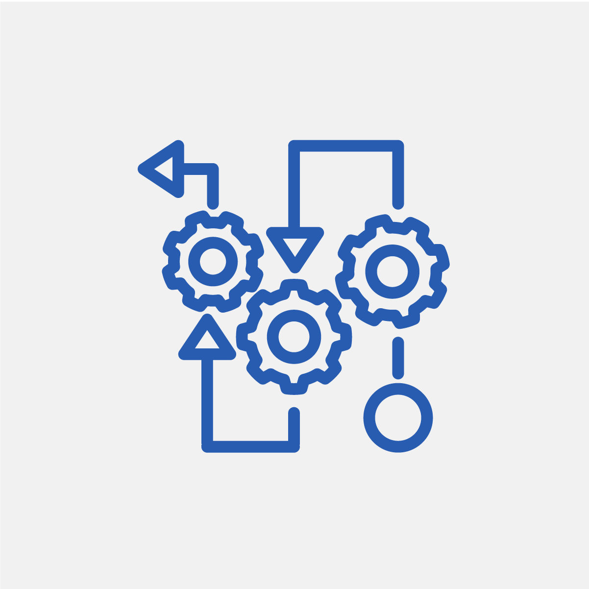 Icon of cogs turning